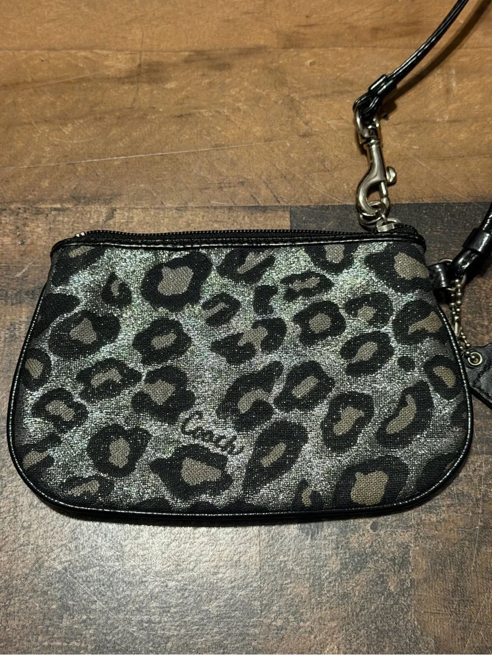 Coach Ocelot Metallic Wristlet